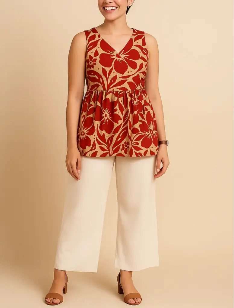 Floral Printed Short Kurta (Tunic) for Women